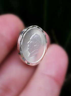 毛爷爷足银主席伟人别针款像章