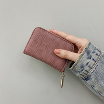 ins net red advanced sensfeel card bag woman small large capacity multi-position multi-position zero wallet integrated delicately bank card holder clip