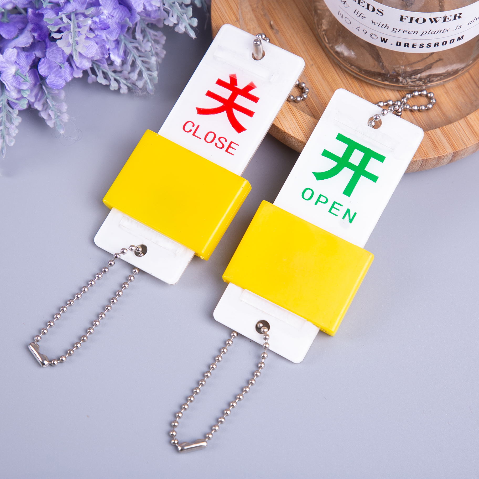 现货 亚克力开关挂牌 阀门设备状态标识开关标识牌 管道开闭标识 - 图2