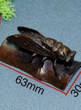 古玩古董收藏实心螭龙笔架龙形笔搁镇尺茶宠文玩家居桌面装饰摆件