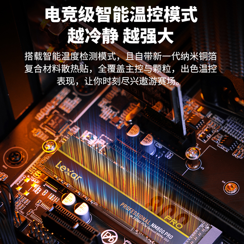 雷克沙 NM800PRO 2T 1T 512G PCIe4.0固态硬盘M.2 2280笔记本PS5 - 图1