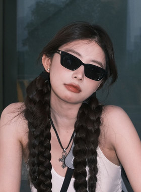 复古墨镜女高级感方形防晒