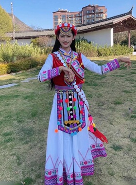 杨乐多同款傈僳族服饰 私人高端定制 民族服装服饰配饰批发 正品