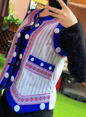 傈僳族服装女款 马甲 私人高端定制版 民族服装服饰批发