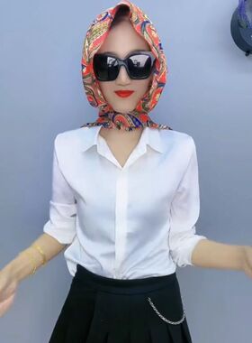 欧丝绣春夏连帽印花女士头巾两用