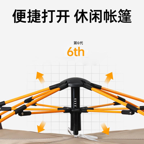 帐篷户外折叠便携式露营装备全套野营过夜室内野外加厚防雨布公园 - 图1