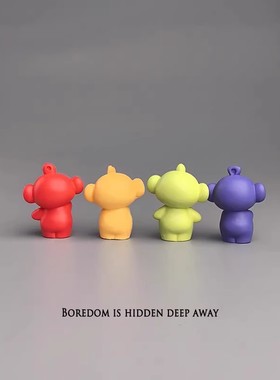 可爱宝宝萌粒公仔装饰品可爱治愈电脑桌面日式工位办公桌小摆件