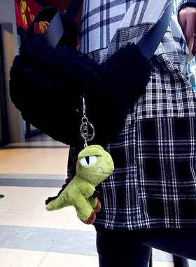 小恐龙毛绒同款钥匙扣挂件书包包挂饰恐龙可爱公仔玩偶男女通用