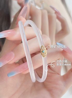 小众设计女冰种叮当镯