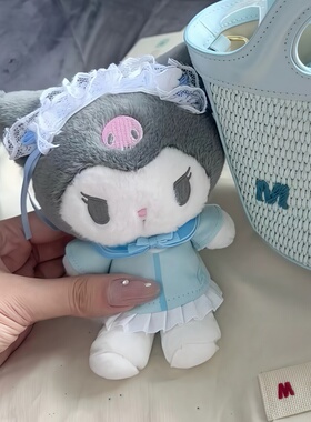 日本PeerEx蓝色幻想女仆kitty包包挂件水色天使库洛米公仔钥匙扣