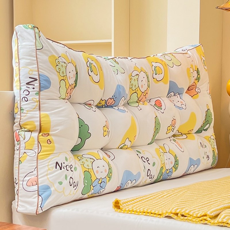 ins可爱风卧室床头靠垫榻榻米床上靠枕宿舍软包大靠背垫免拆洗,淘宝优惠券,粉丝福利购,淘宝优惠卷