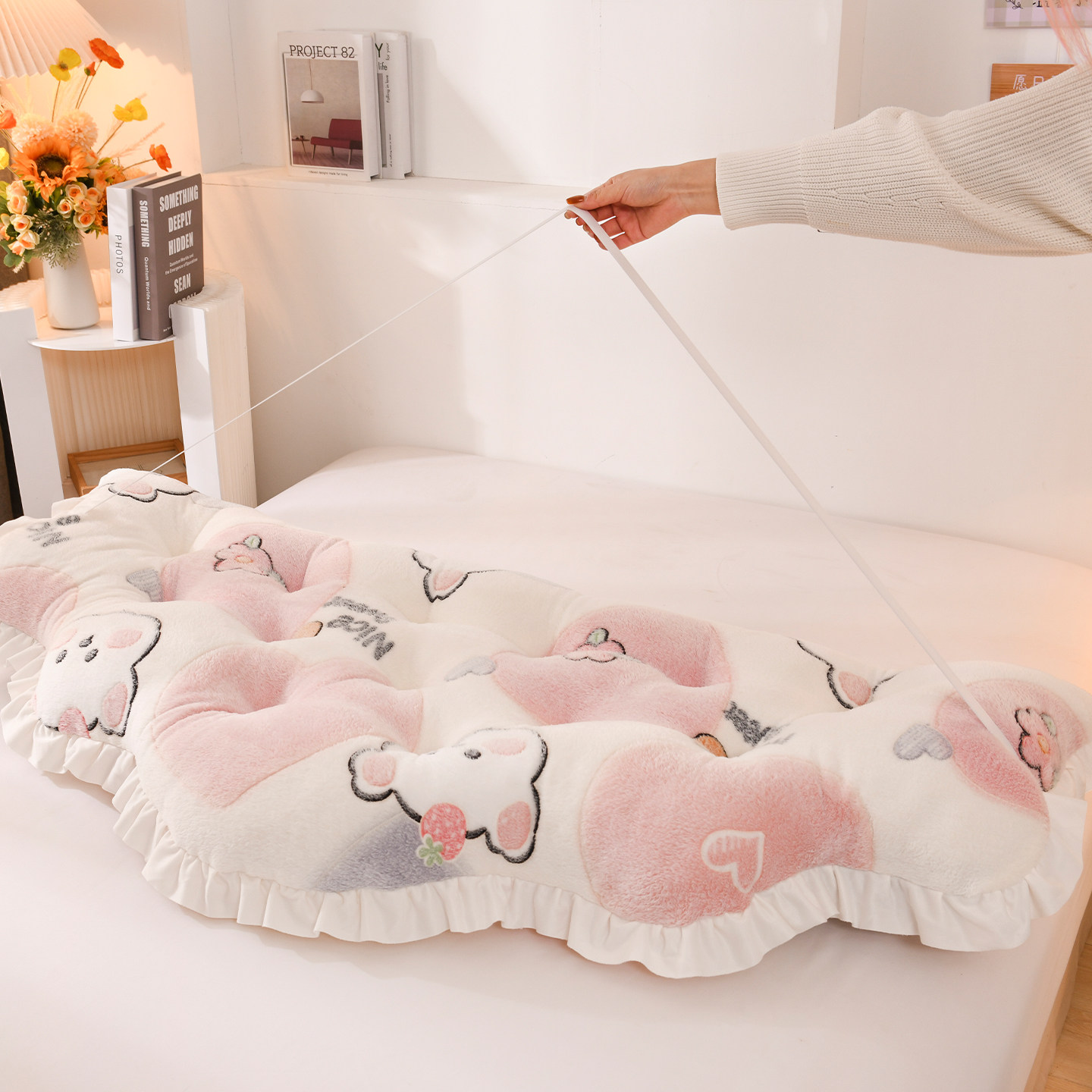 可爱卡通床头靠垫软包加高加绒卧室防撞靠枕宿舍床上看书靠背免洗,淘宝优惠券,粉丝福利购,淘宝优惠卷