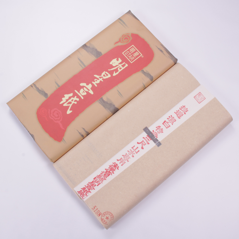 安徽明星宣纸5188山水专用手工加厚檀皮三四六尺八尺条屏作品纸花鸟山水写意国展纸创作品生宣纸100张