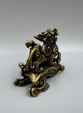 纯铜貔貅麒麟摆件家居客厅玄关装饰品办公室桌面工艺品开业礼品