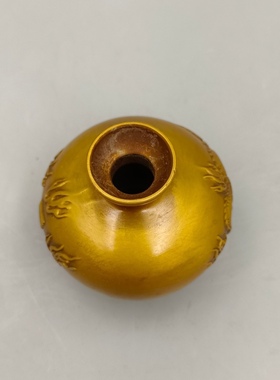 纯黄铜避火龙瓶西北角厨房在西北乾位解决火烧天门摆件纯铜老物件