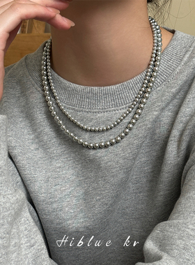 施家珍珠项链轻奢小众高级感