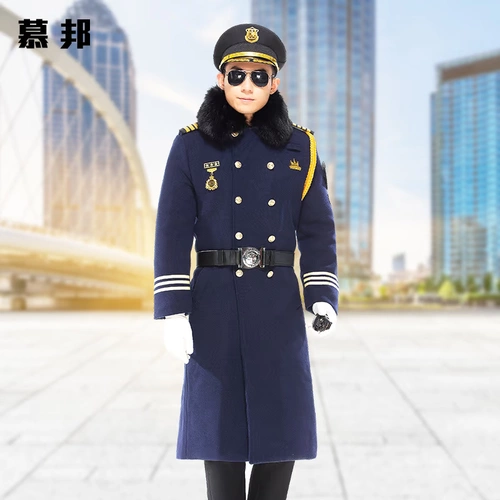 Шерстяное пальто, куртка для работы, осенний зимний комплект, униформа, увеличенная толщина