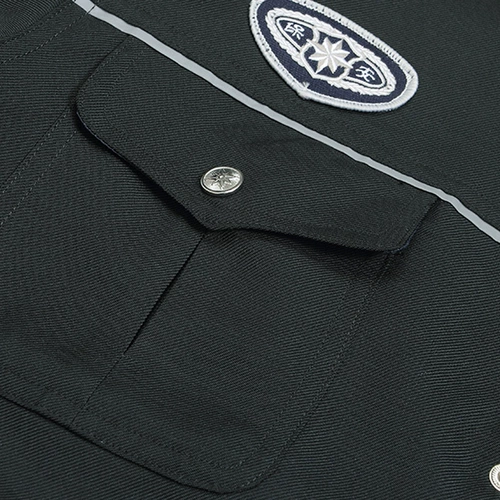 Десяти -летящий магазин восемь размеров Шанхайского новой безопасности для работы с работой по безопасности набор мужской инспектор по безопасности метро Шанбао Униформа с длинным рукавом весенней и осенней одежды