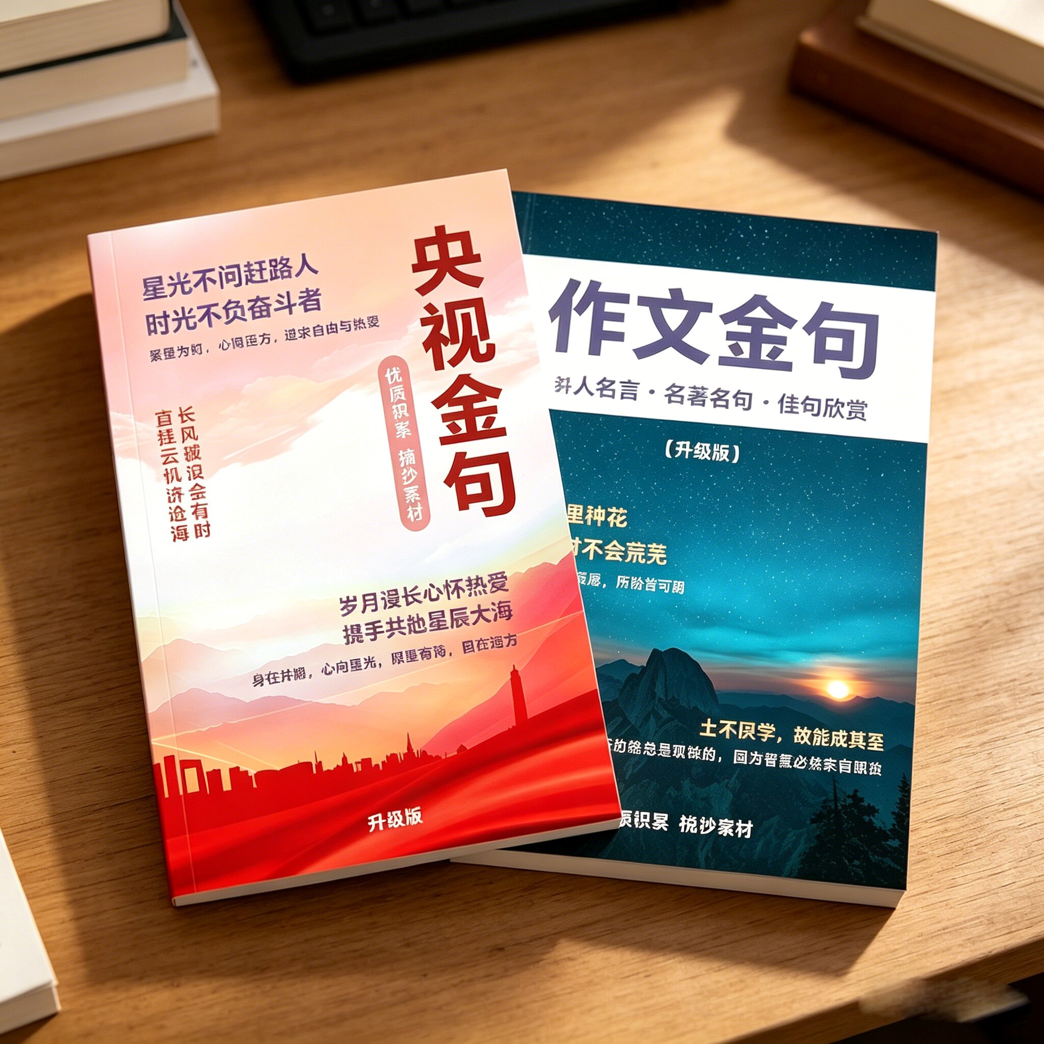 央学生视金句写作文练文笔康辉董卿名言名句励志正能量摘抄课业本
