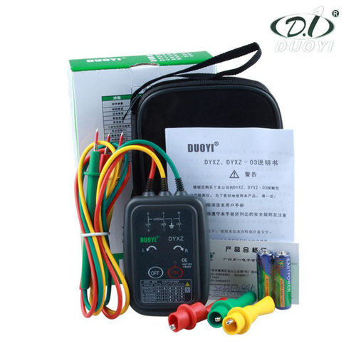 多一 接触式DYXZ-03三相交流电相序计 DYXZ 相位检测仪 马达转向 - 图1