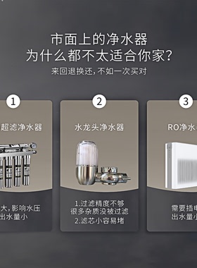 低水压加强版厨房水龙头净水器
