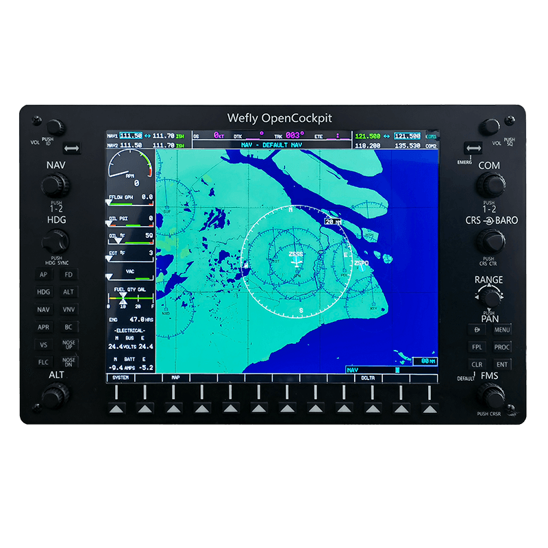 飞机哥G1000 赛斯纳garmin 蜂窝导航面板 wefly MFD 2020 P3d XP - 图1