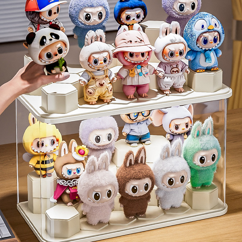 labubu展示盒透明亚克力架子拉布布搪胶娃公仔泡泡玛特手办展示柜,淘宝优惠券,粉丝福利购,淘宝优惠卷