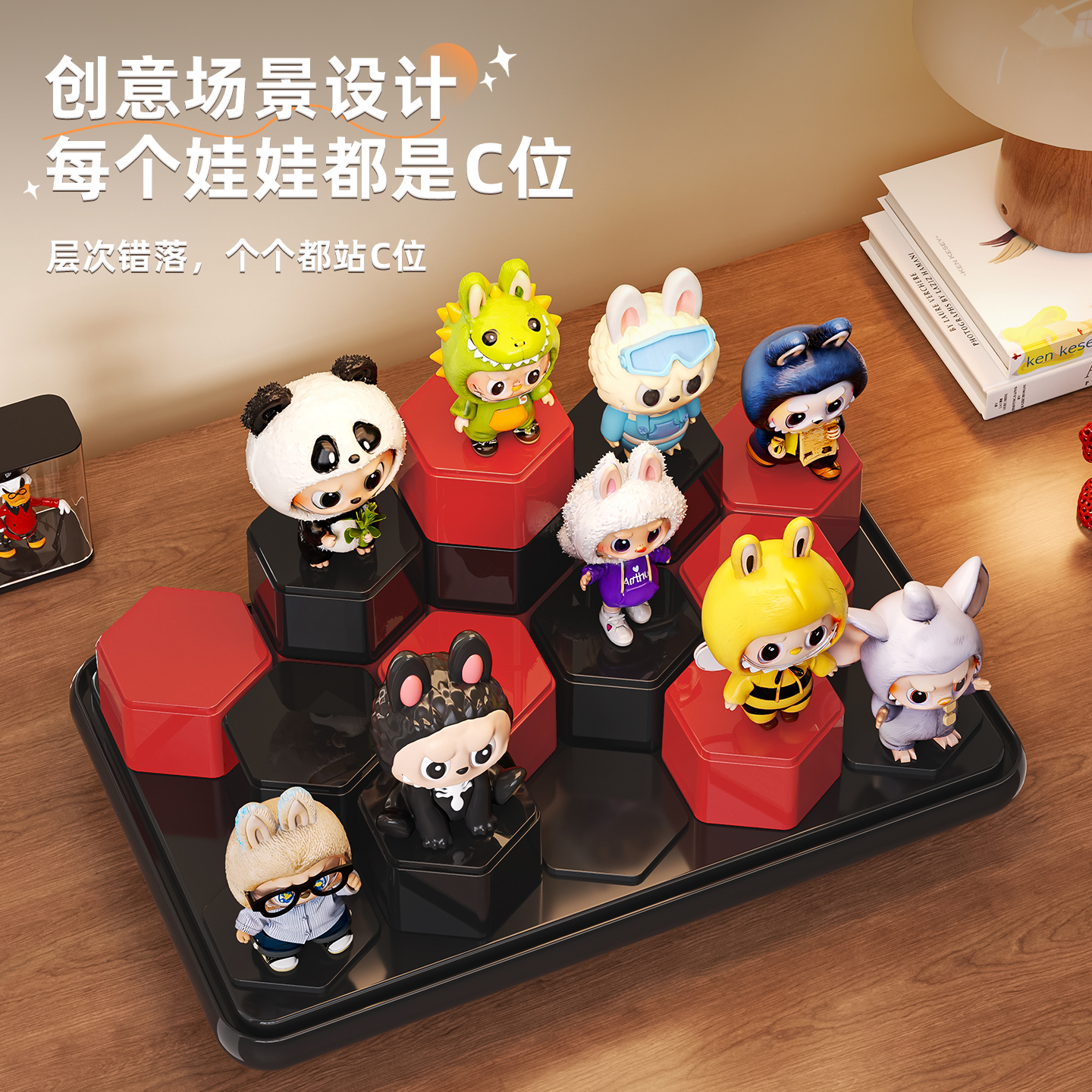 Cute and cute storage figures