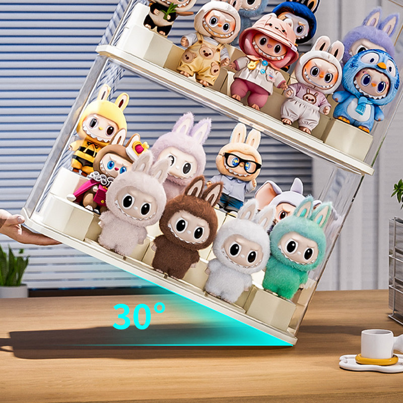 labubu展示盒透明亚克力架子拉布布搪胶娃公仔泡泡玛特手办展示柜,淘宝优惠券,粉丝福利购,淘宝优惠卷