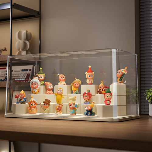 盲盒展示架星星人展示盒透明亚克力防尘收纳盒手办展示柜泡泡玛特 - 图3