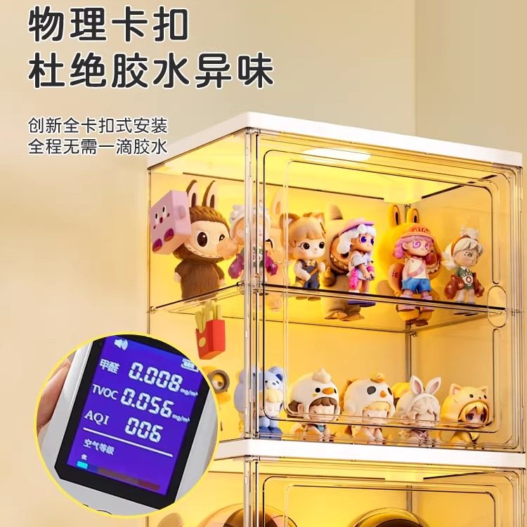 手办展示柜盲盒收纳展示架适用乐高玩具透明亚克力模型痛柜收纳盒,淘宝优惠券,粉丝福利购,淘宝优惠卷