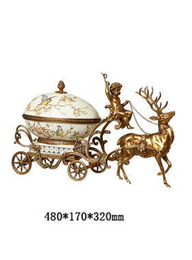 纯铜摆件欧式客厅美式法式装饰品