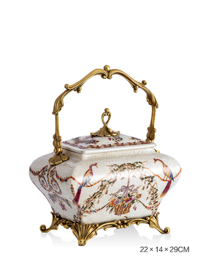 奢华纯铜摆件欧式客厅美式法式