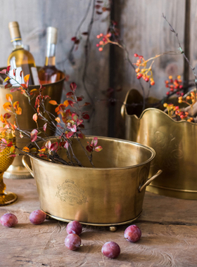 欧式冰桶美式奢华花器法式收纳盆