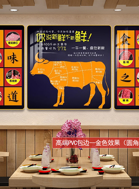 潮汕牛肉火锅饭店装饰画