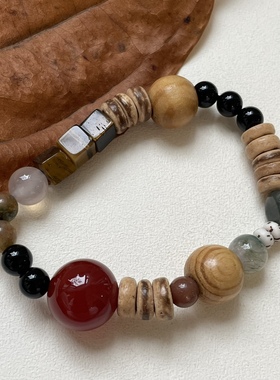 云中散客人间天然玛瑙虎眼石原创