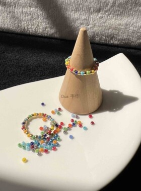 女米珠小众多巴胺手链不易撞款