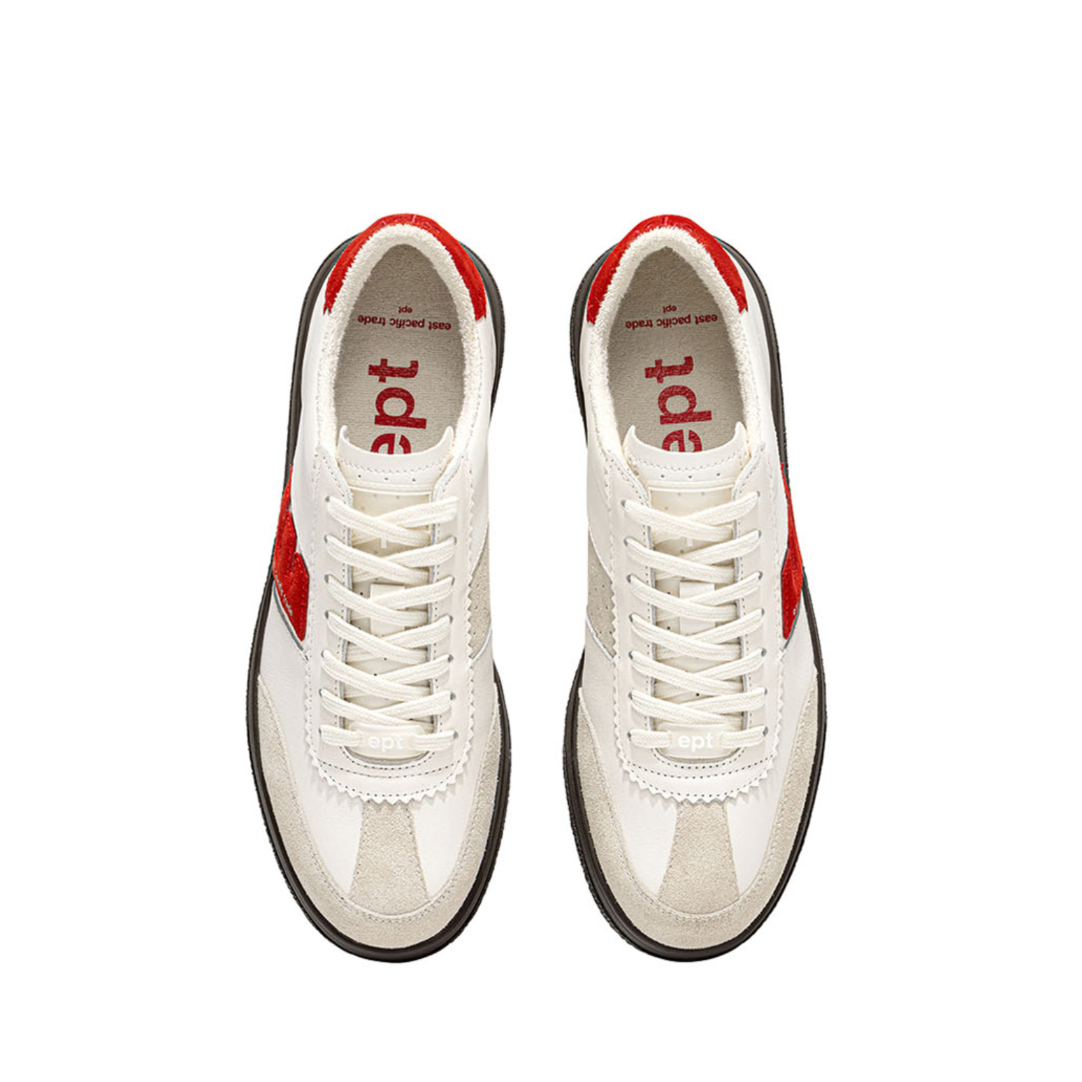 虞书欣同款ept小白鞋德训鞋红尾板鞋运动鞋santos低帮软弹韩国 - 图2