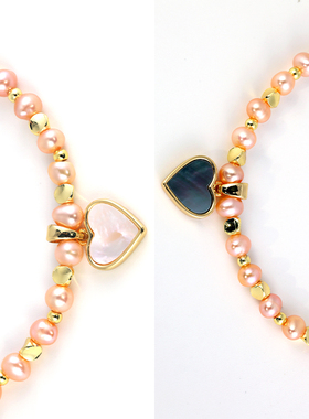 希腊原创设计天然不规则珍珠手链