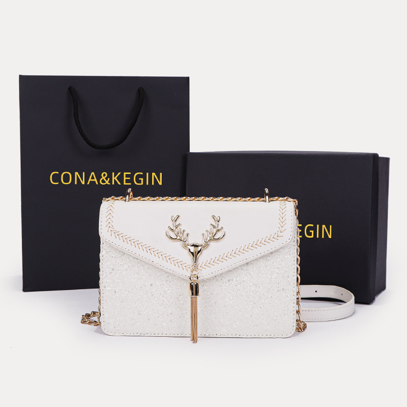 一鹿有你相伴女夏2021新款小方包包 cona卓而耐女士包袋