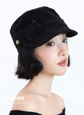 知雾古着风高级感马术帽女