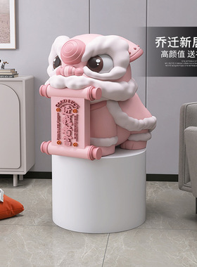 树脂装饰国潮客厅醒狮摆件