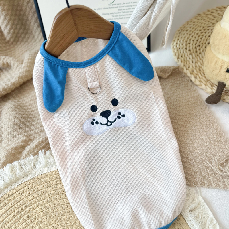 宠物夏季衣服华夫格狗狗背心自带牵引口柯基背心舒适透气猫咪衣服,淘宝优惠券,粉丝福利购,淘宝优惠卷