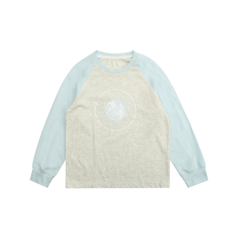 Cunyi纯一良品童装儿童长袖T恤春秋新品中大童撞色袖套头潮棉上衣,淘宝优惠券,粉丝福利购,淘宝优惠卷