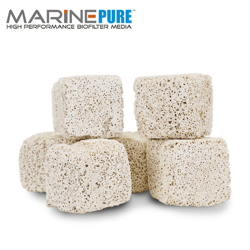 美国MarinePure海水鱼缸超能培菌滤材MP厚方砖除NO3神砖球细菌屋 - 图1