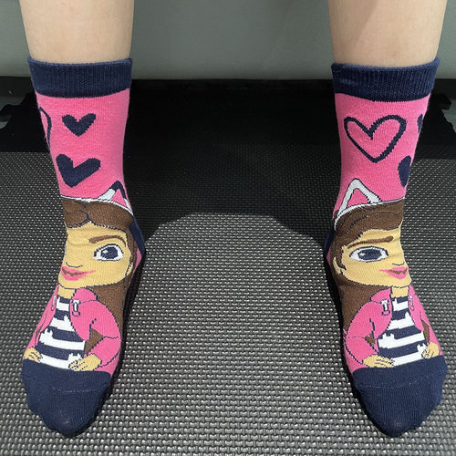 尾货gabby dollhouse儿童袜子女盖比的娃娃屋女童中筒袜女孩袜子 - 图1