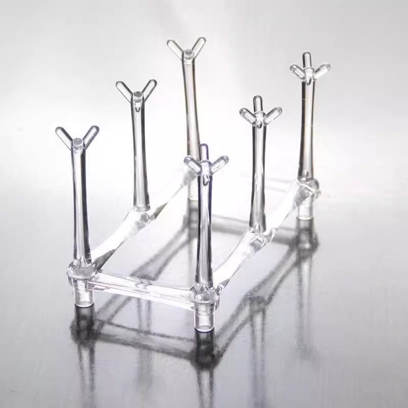 亚克力杯架创意小杯挂架咖啡杯架子沥水架水杯架收纳家用收拉支架 - 图1