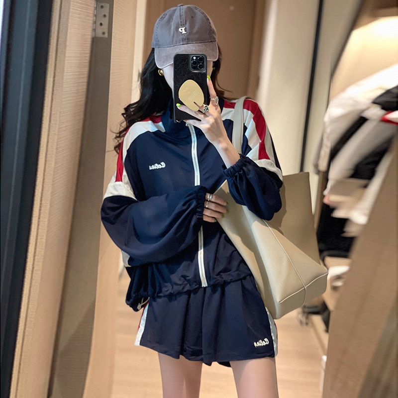 运动套装女欧洲站2022秋新款防晒 哥雅宁特时尚套装