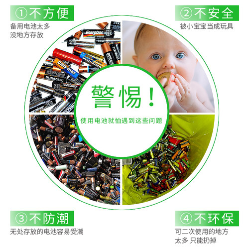 集卫 5号电池收纳盒通用防水防震防护盒14500 AA电池盒塑料盒8节装充电电池保护盒 - 图1