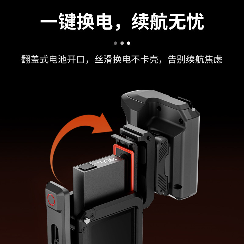 JJC 适用大疆Action5Pro/4/3街拍手柄套装组件运动相机金属兔笼冷靴快门按键拓展边框防摔保护壳转接配件,淘宝优惠券,粉丝福利购,淘宝优惠卷